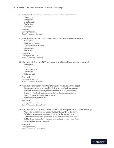Test Bank for Visual Essentials of Anatomy and Physiology, 1st Edition - Page 14 preview image