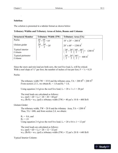 Solution Manual For Structural Wood Design: ASD/LRFD, 2nd Edition - Page 7 preview image