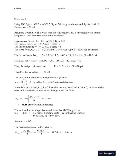 Solution Manual For Structural Wood Design: ASD/LRFD, 2nd Edition - Page 9 preview image