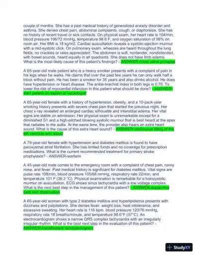 2023 MSN622 Final Exam with Answers (117 Solved Questions) - Page 6 preview image