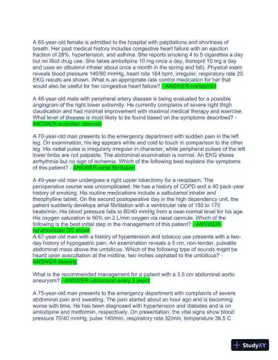 2023 MSN622 Final Exam with Answers (117 Solved Questions) - Page 7 preview image