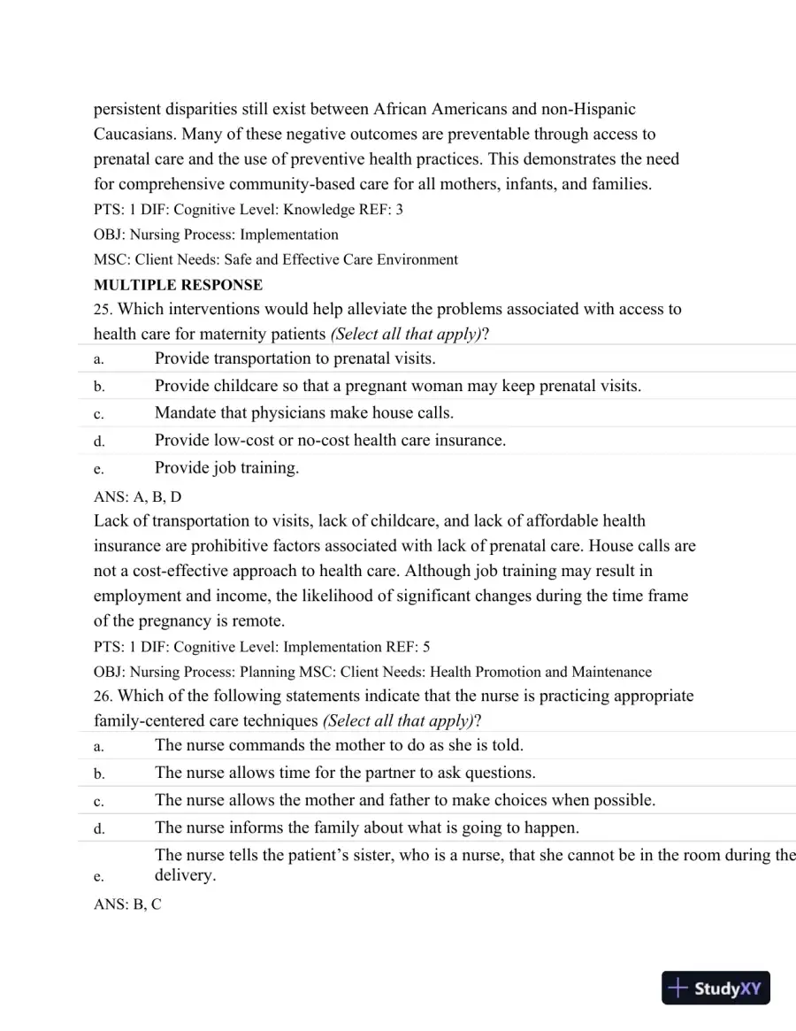Test Bank For Maternal Child Nursing Care, 5th Edition, page 14