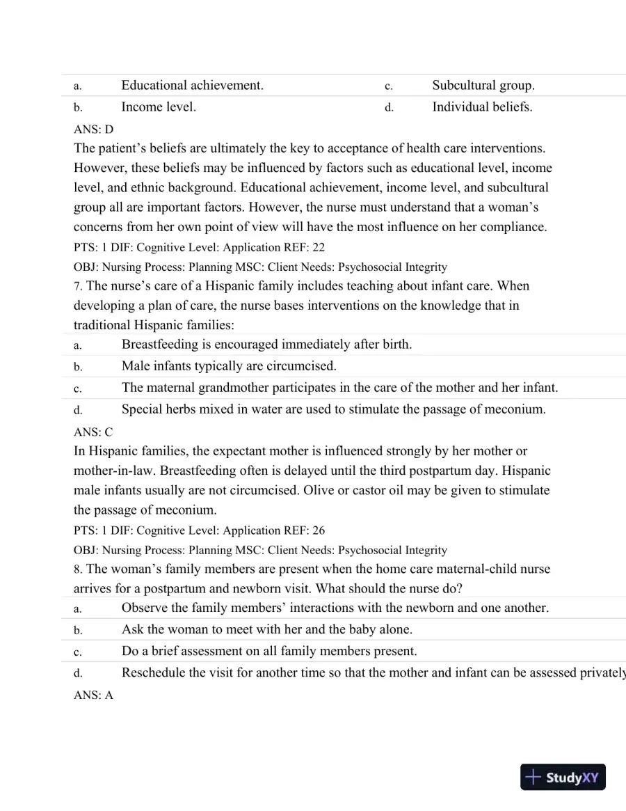 Test Bank For Maternal Child Nursing Care, 5th Edition, page 19