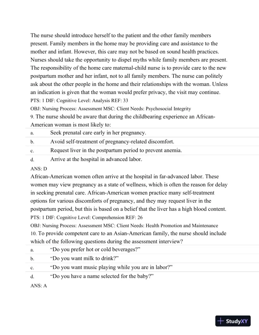 Test Bank For Maternal Child Nursing Care, 5th Edition, page 20
