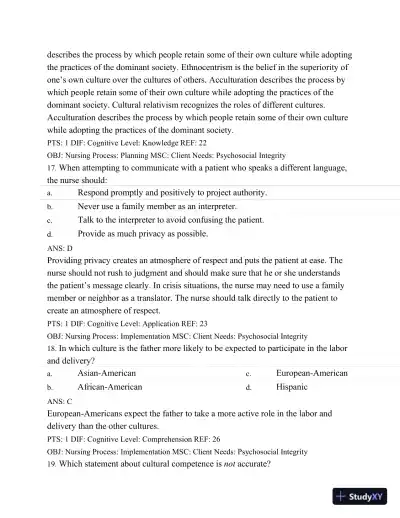 Test Bank For Maternal Child Nursing Care, 5th Edition - Page 23 preview image