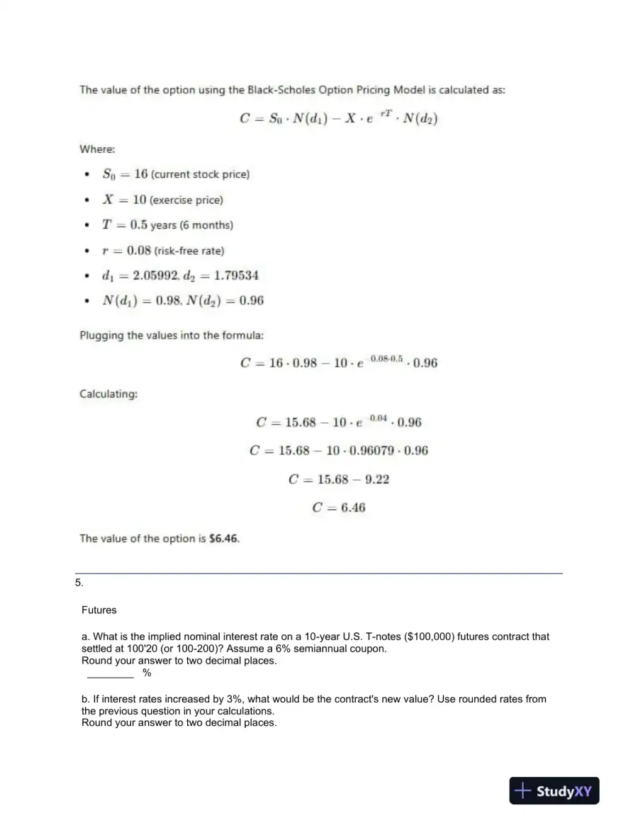 Financial Derivatives and Risk Management Assignment, page 3