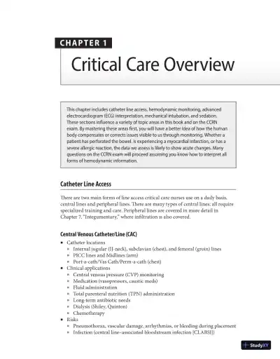 McGraw-Hill Education CCRN Review, 1st Edition (2021) - Page 15 preview image
