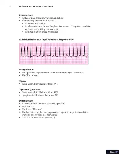 McGraw-Hill Education CCRN Review, 1st Edition (2021) - Page 26 preview image
