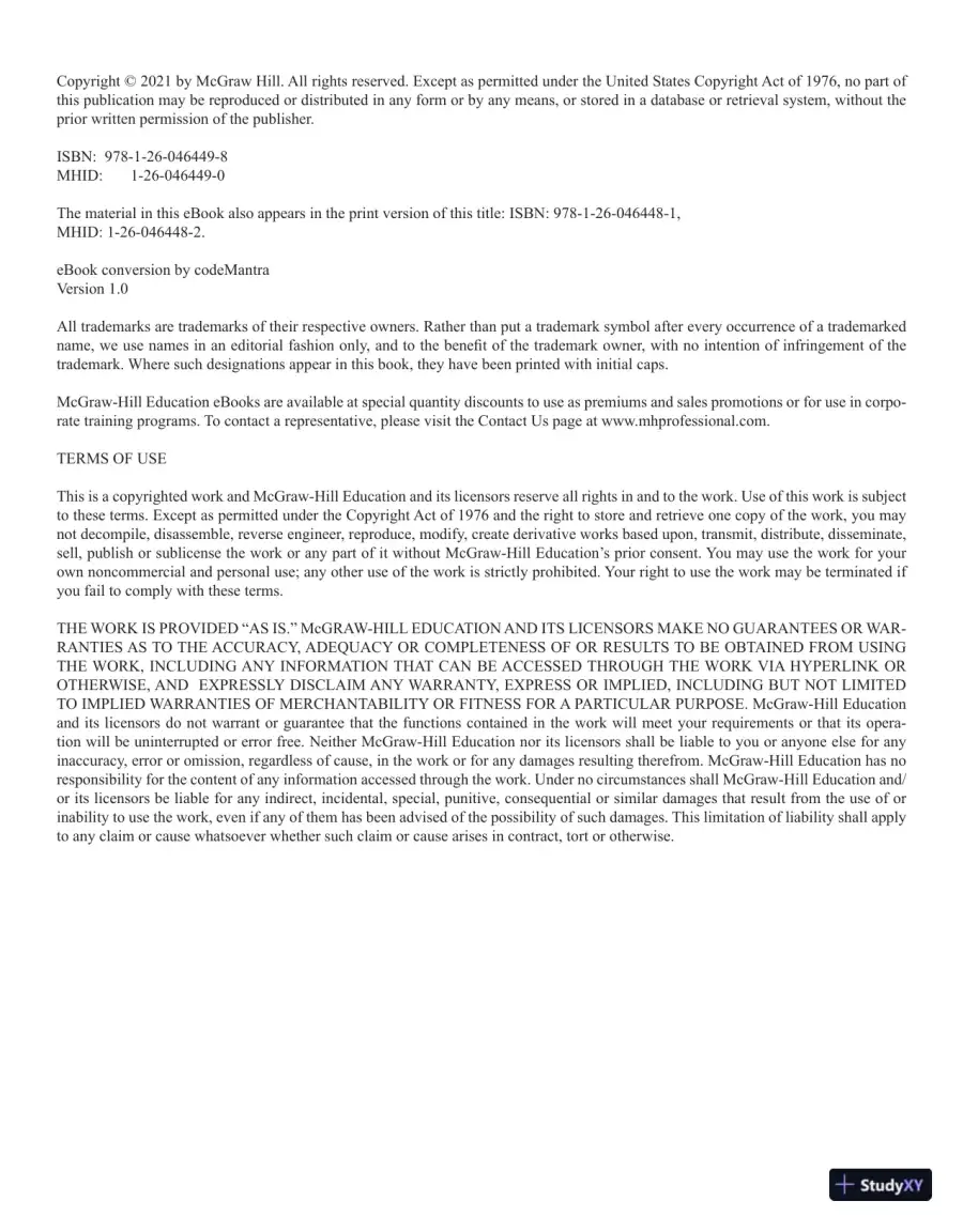 McGraw-Hill Education CCRN Review, 1st Edition (2021), page 6