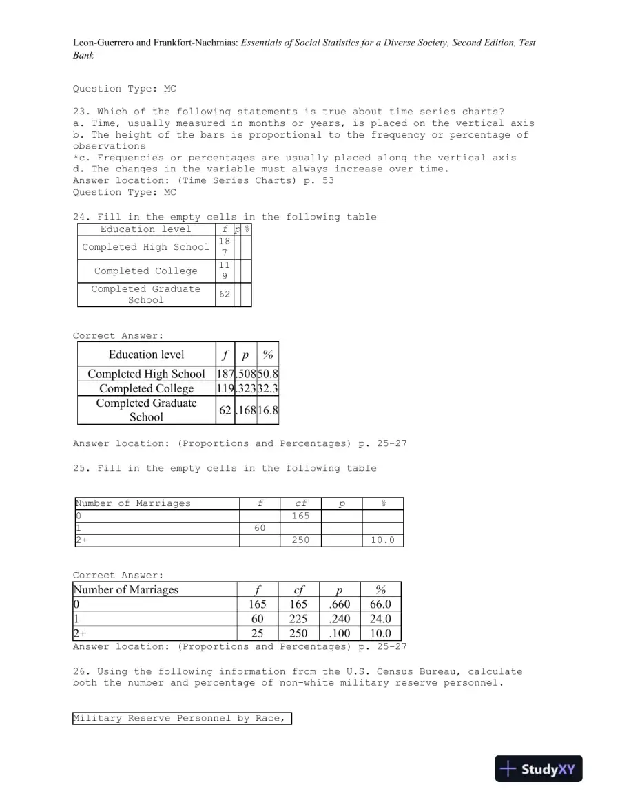 Essentials of Social Statistics for a Diverse Society Second Edition Test Bank, page 13