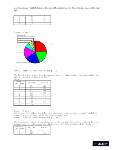 Essentials of Social Statistics for a Diverse Society Second Edition Test Bank - Page 16 preview image