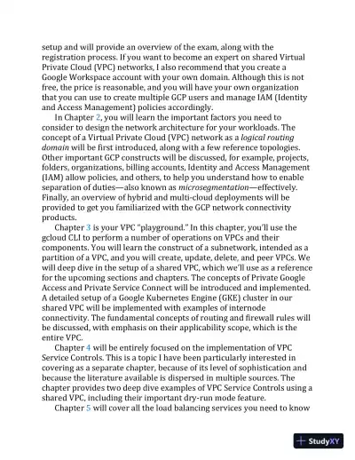 Google Cloud Platform (GCP) Professional Cloud Network Engineer Certification Companion (2023) - Page 11 preview image