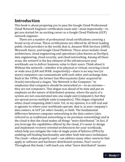 Google Cloud Platform (GCP) Professional Cloud Network Engineer Certification Companion (2023) - Page 9 preview image