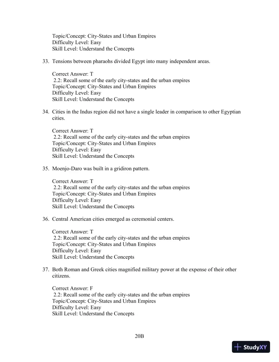 Test Bank for Cities and Urban Life, 7th Edition, page 20