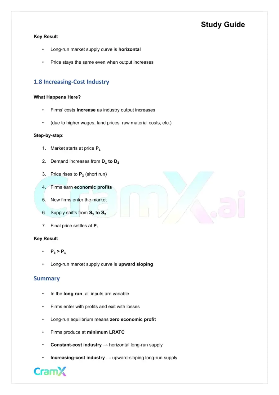 Economics - Perfect Competition, page 5