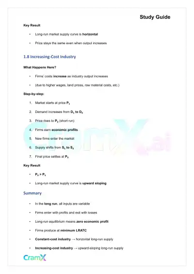 Economics - Perfect Competition - Page 5 preview image