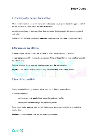 Economics - Perfect Competition - Page 6 preview image