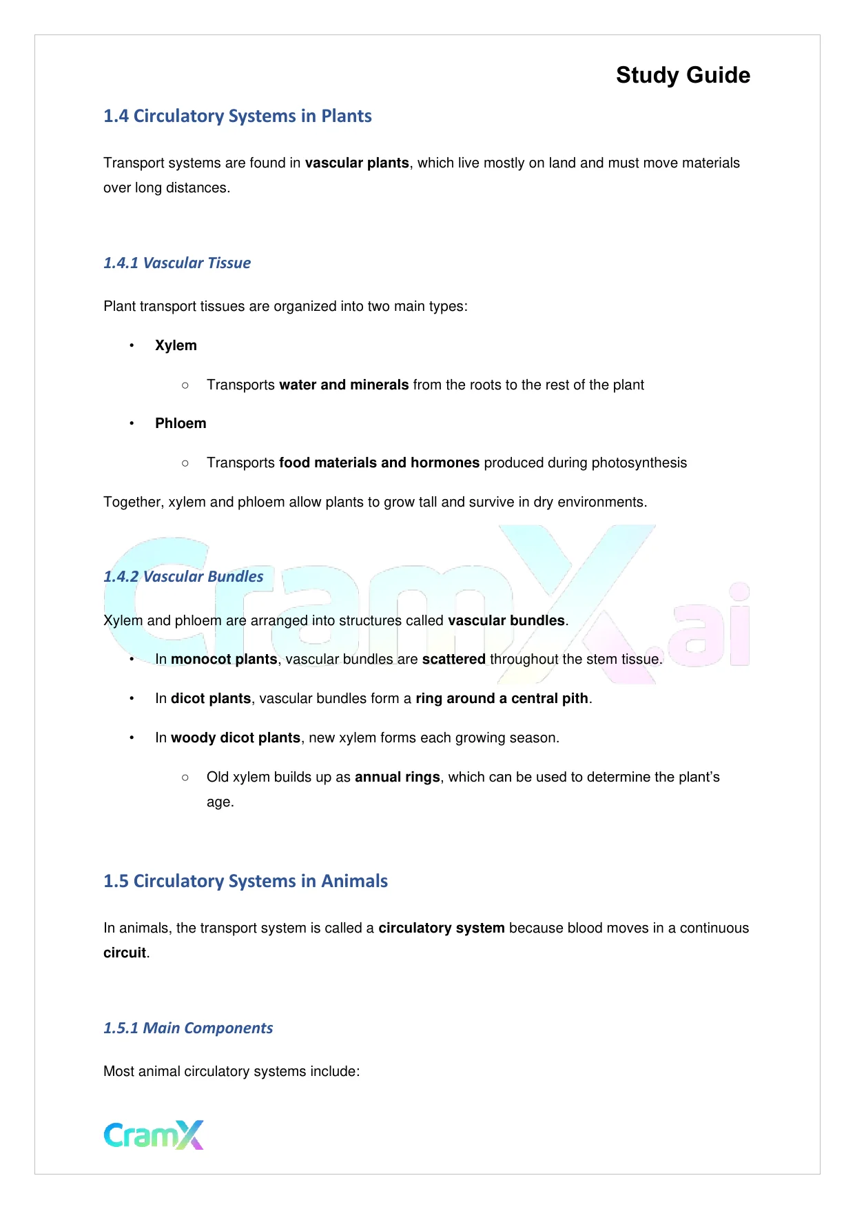Biology - Blood and Circulation - Page 2 preview image