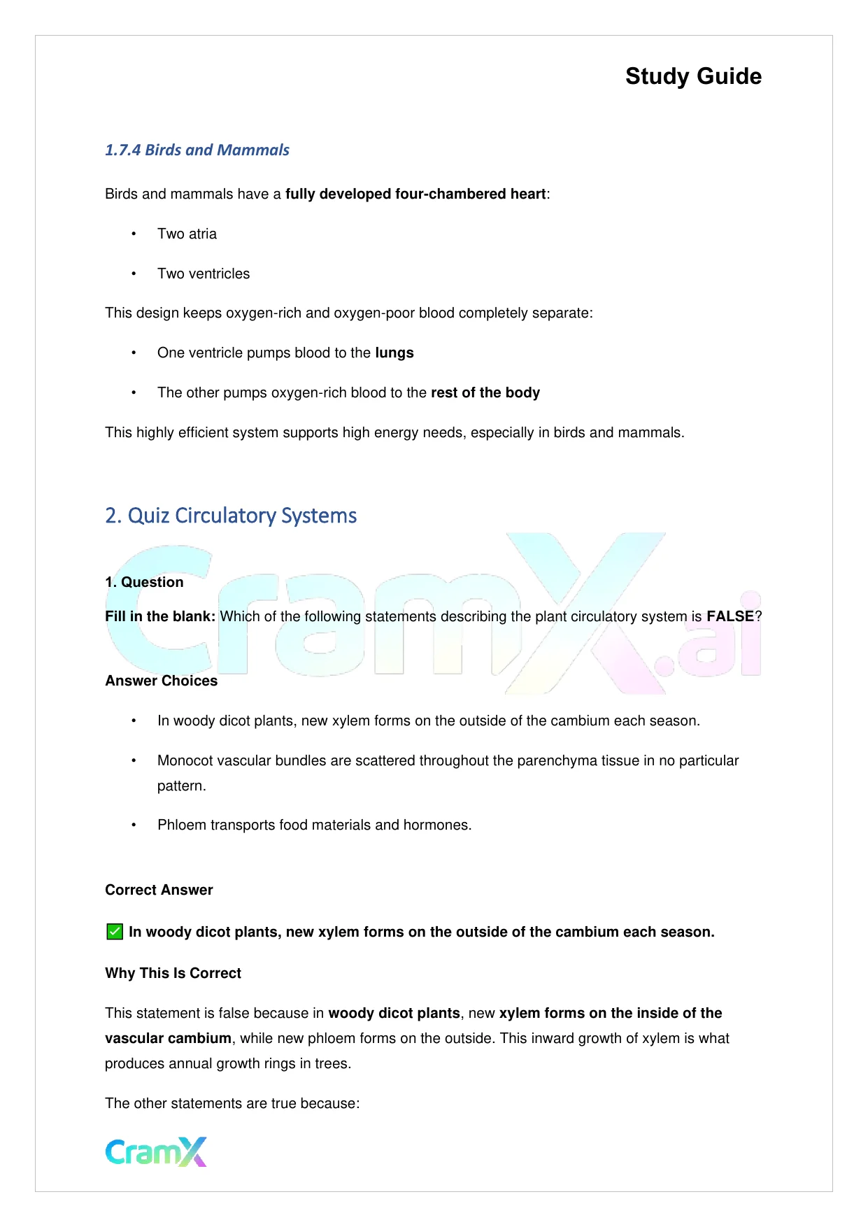 Biology - Blood and Circulation - Page 5 preview image