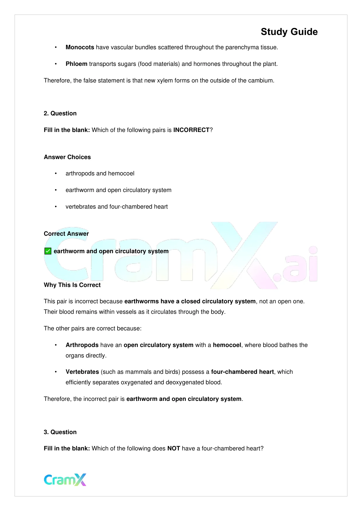 Biology - Blood and Circulation - Page 6 preview image