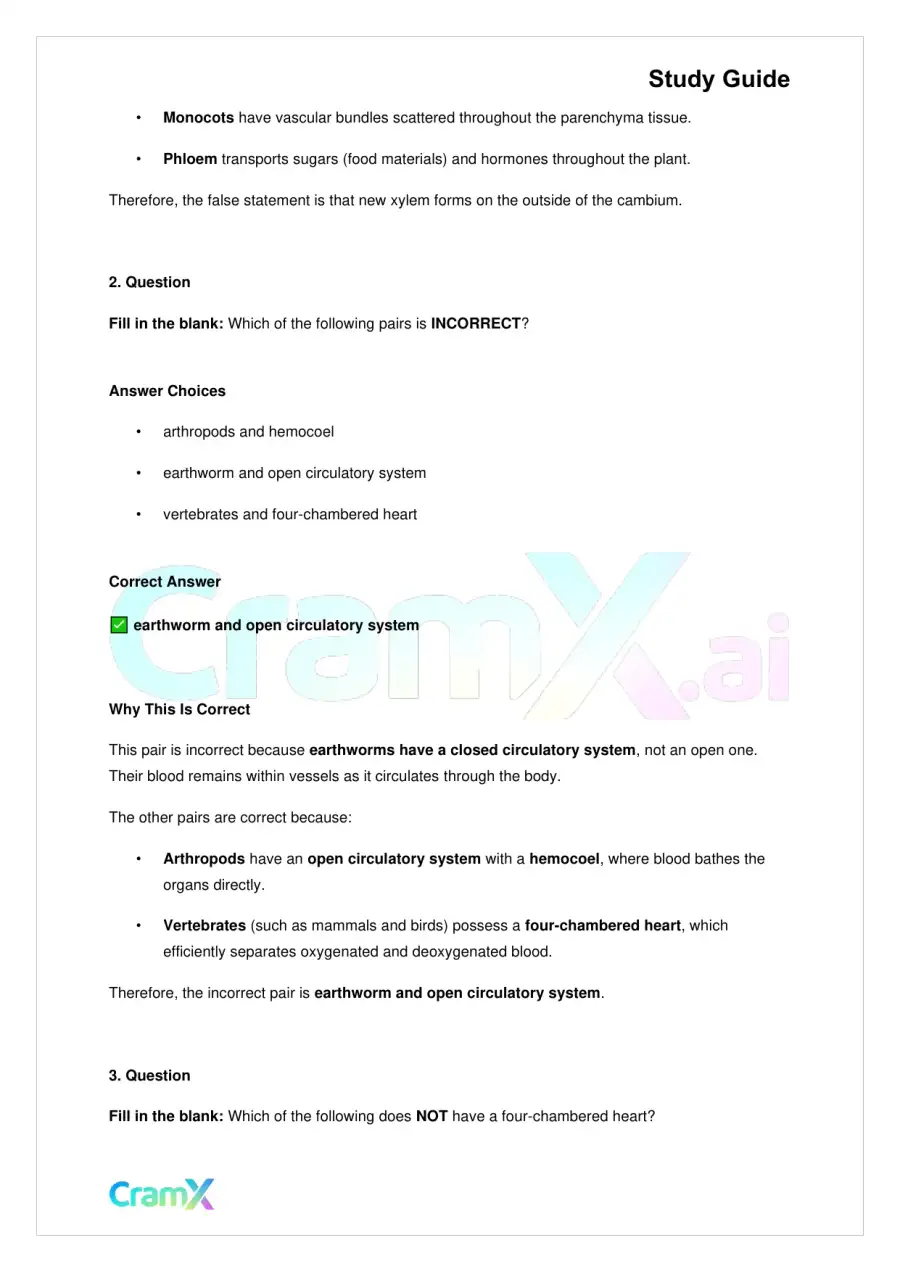 Biology - Blood and Circulation, page 6