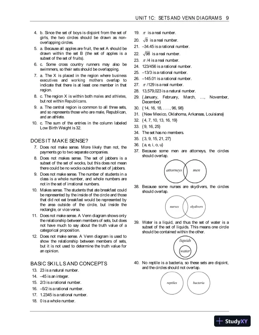 Solution Manual for Using and Understanding Mathematics: A Quantitative Reasoning Approach, 7th edition, page 13
