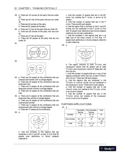 Solution Manual for Using and Understanding Mathematics: A Quantitative Reasoning Approach, 7th edition - Page 16 preview image