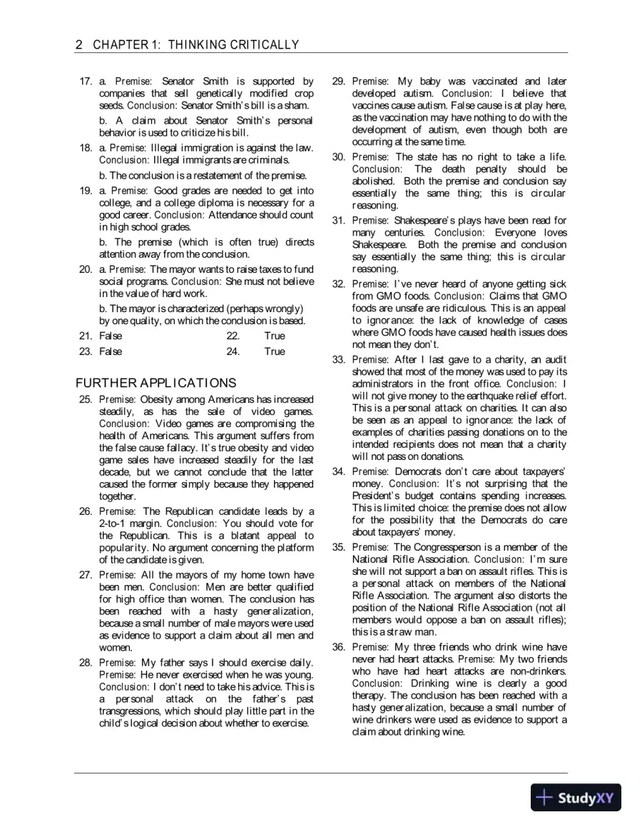 Solution Manual for Using and Understanding Mathematics: A Quantitative Reasoning Approach, 7th edition, page 6