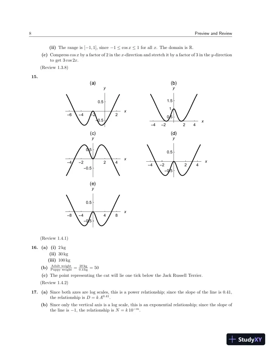 Solution Manual for Calculus For Biology and Medicine, 4th Edition, page 10