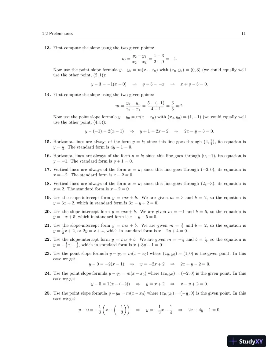 Solution Manual for Calculus For Biology and Medicine, 4th Edition, page 13