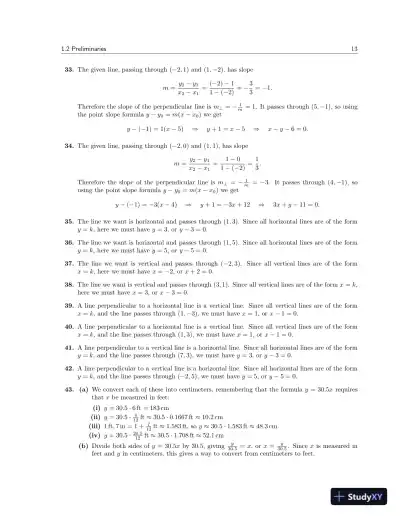 Solution Manual for Calculus For Biology and Medicine, 4th Edition - Page 15 preview image