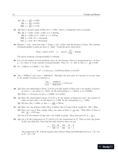 Solution Manual for Calculus For Biology and Medicine, 4th Edition - Page 16 preview image