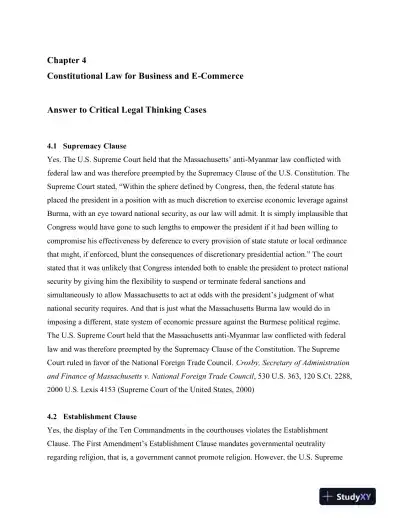 Solution Manual for Business Law, 10th Edition - Page 16 preview image