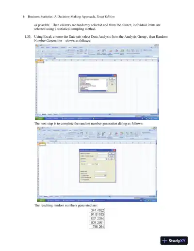 Solution Manual for Business Statistics, Global Edition, 10th Edition - Page 12 preview image