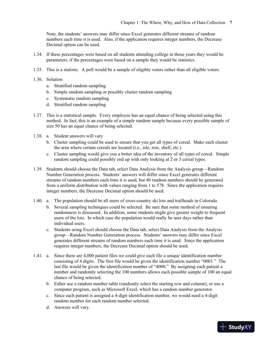 Solution Manual for Business Statistics, Global Edition, 10th Edition, page 13