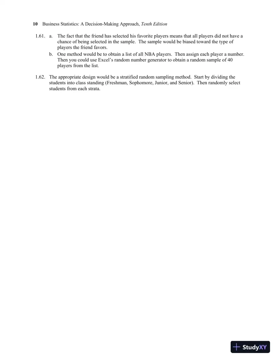 Solution Manual for Business Statistics, Global Edition, 10th Edition, page 16