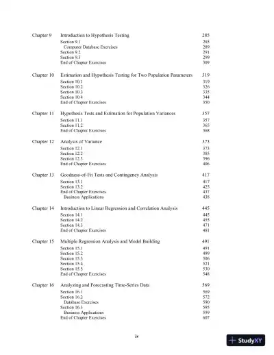 Solution Manual for Business Statistics, Global Edition, 10th Edition - Page 4 preview image