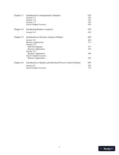 Solution Manual for Business Statistics, Global Edition, 10th Edition - Page 5 preview image