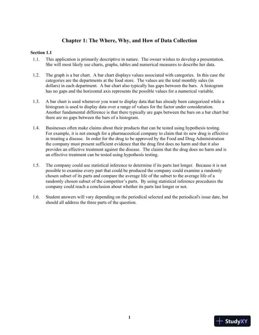 Solution Manual for Business Statistics, Global Edition, 10th Edition, page 7