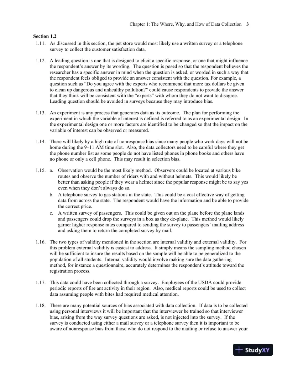 Solution Manual for Business Statistics, Global Edition, 10th Edition, page 9