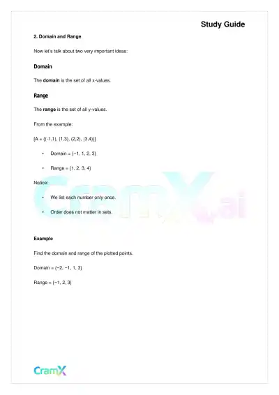 Algebra I – Functions and Variations - Page 2 preview image