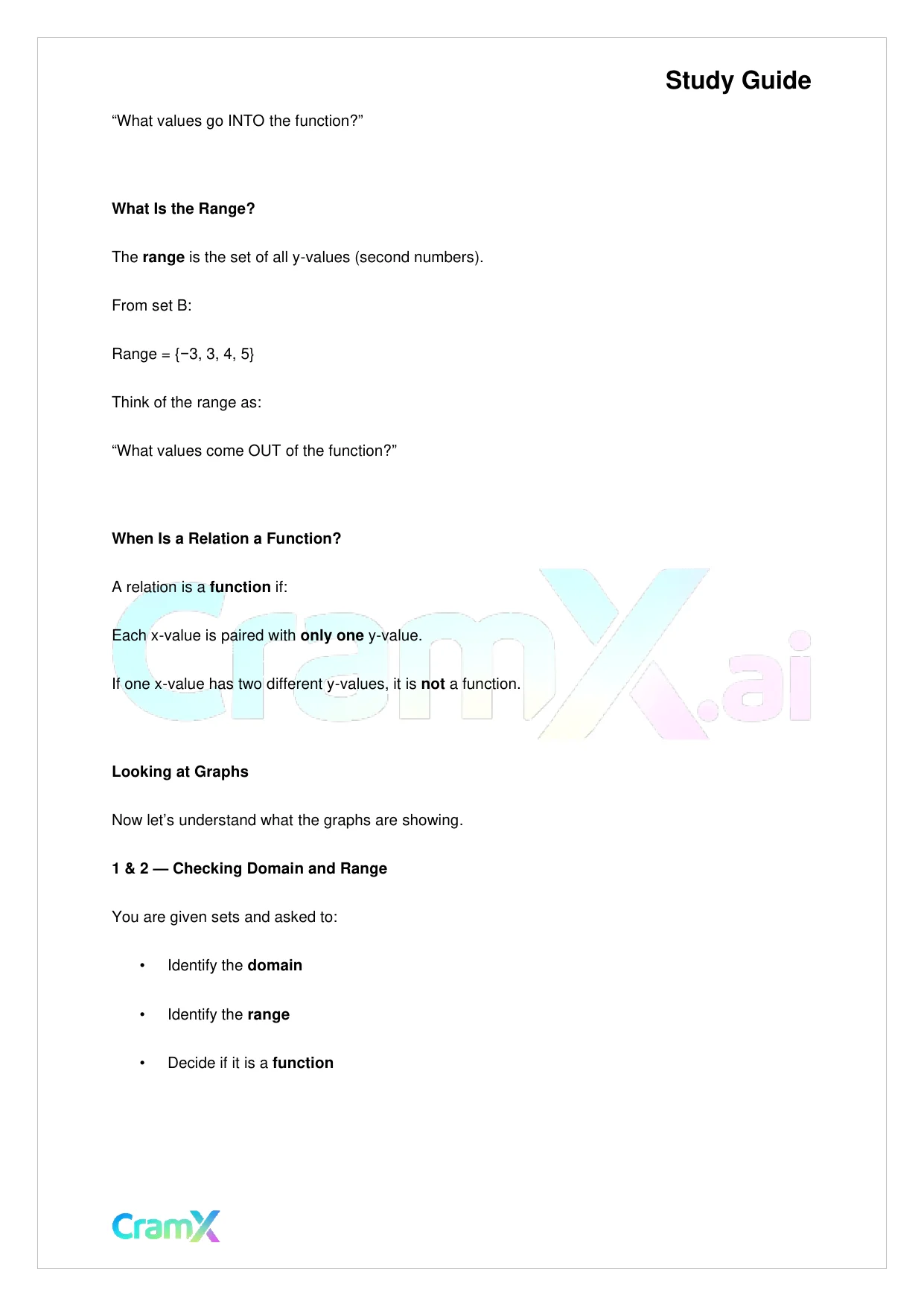 Algebra I – Functions and Variations - Page 8 preview image