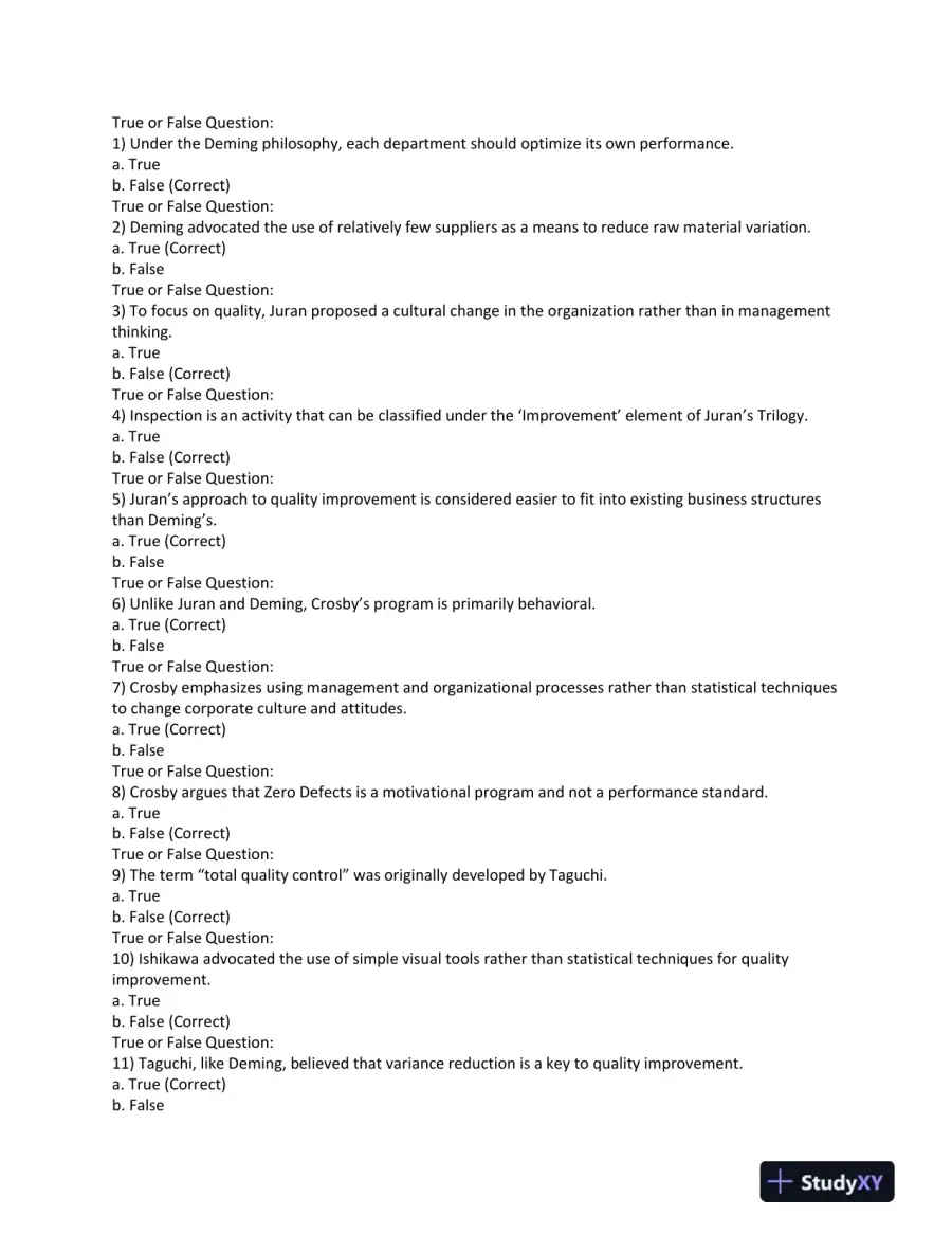 Quality Management: Key Definitions and Concepts, page 5