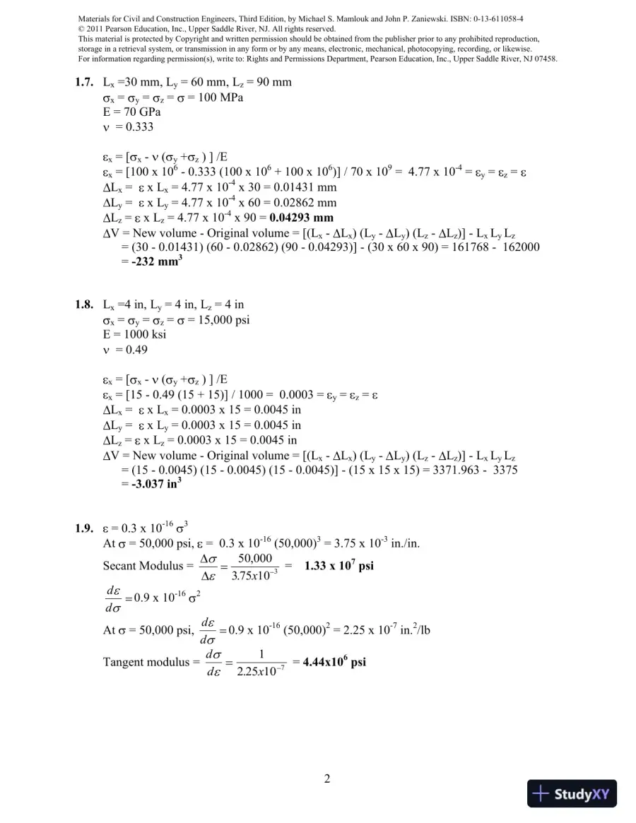 Solution Manual For Materials For Civil And Construction Engineers, 3rd Edition, page 3