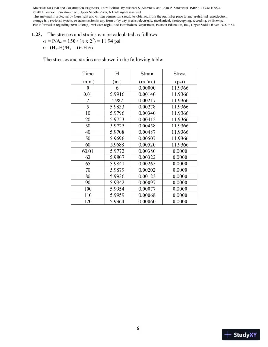 Solution Manual For Materials For Civil And Construction Engineers, 3rd Edition, page 7