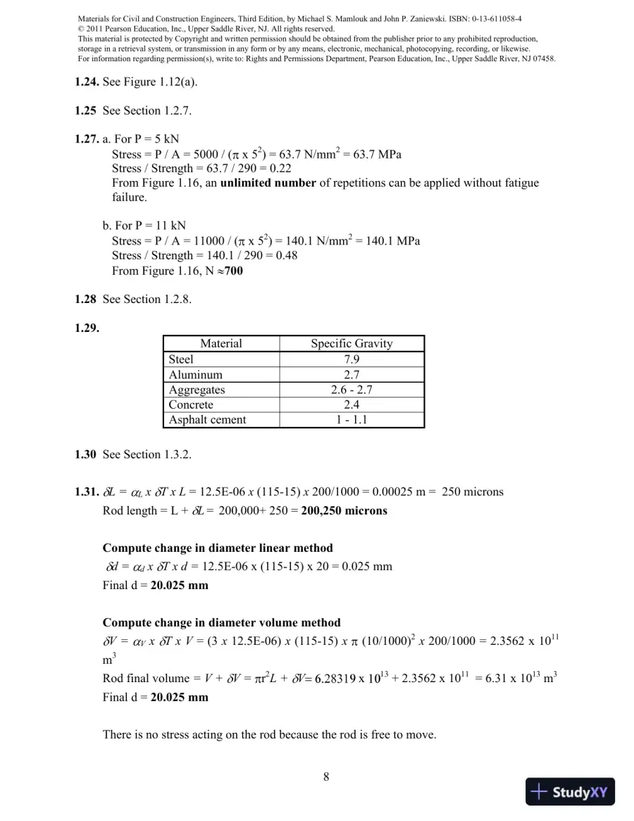 Solution Manual For Materials For Civil And Construction Engineers, 3rd Edition, page 9