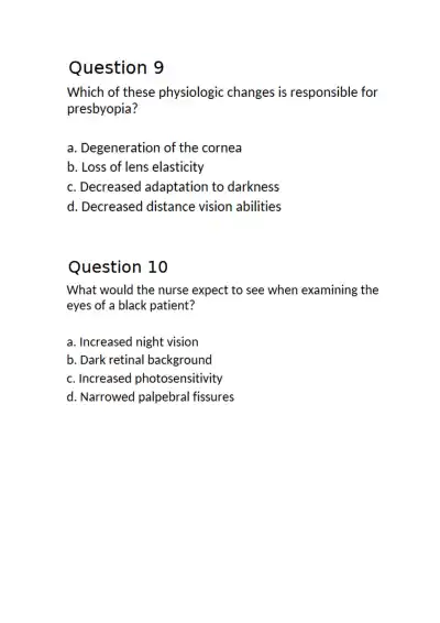 NSG 3160 NCLEX Review Chapter 15 - Page 5 preview image