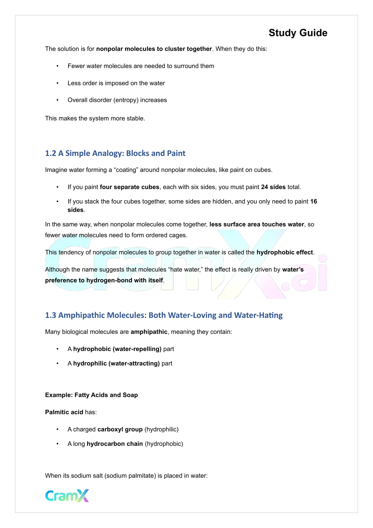 Biochemistry I - The Importance of Weak Interactions - Page 2 preview image