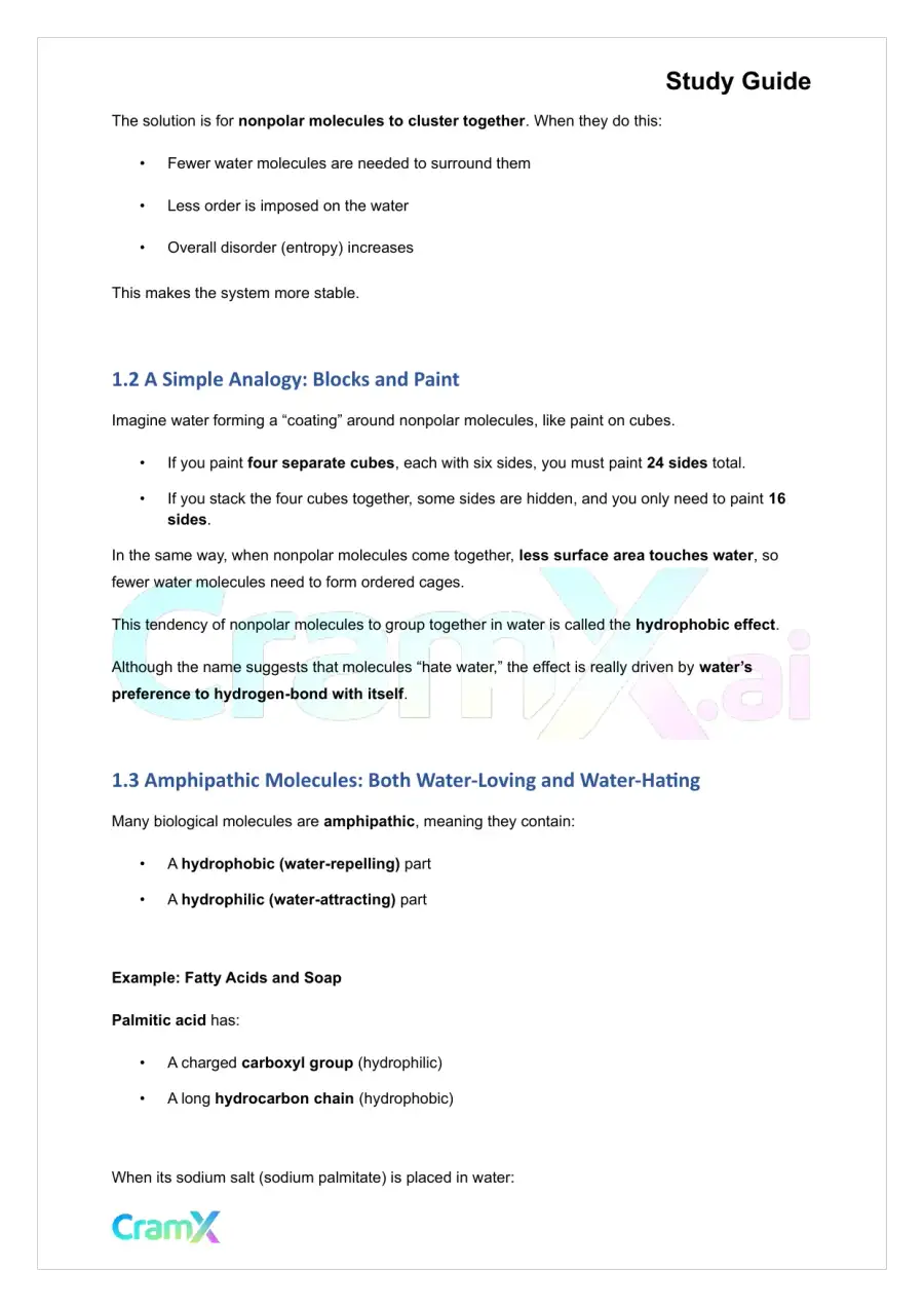 Biochemistry I - The Importance of Weak Interactions, page 2