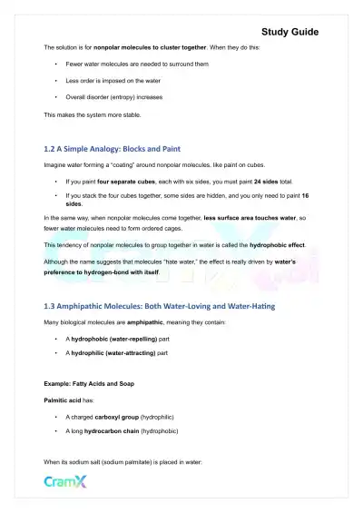 Biochemistry I - The Importance of Weak Interactions - Page 2 preview image